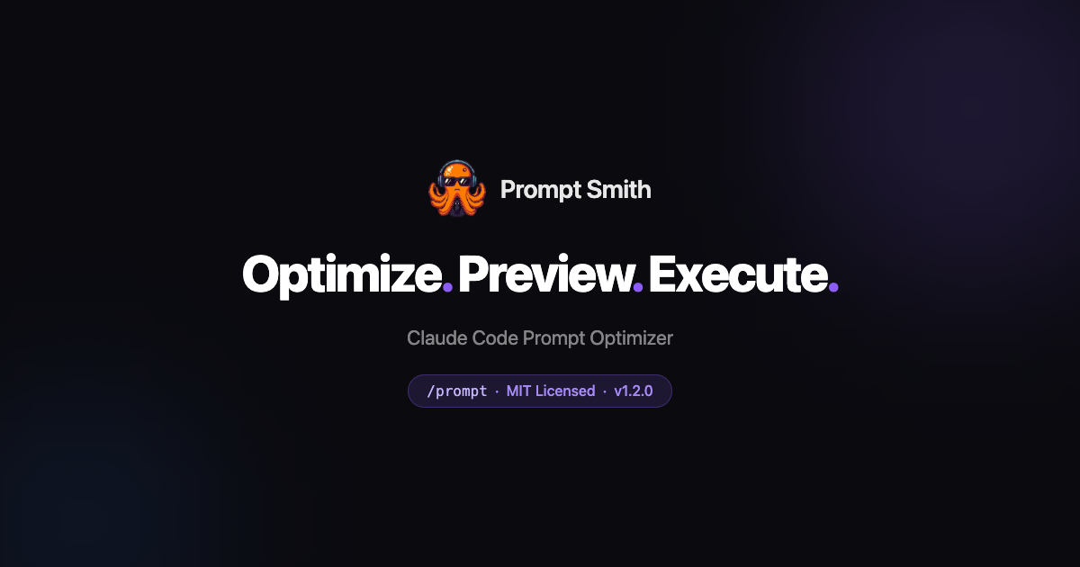 Prompt Smith — Claude Code Prompt Optimizer